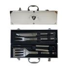 Kit Churrasco Inox c/ 4 Peças Fluminense Futebol Licenciado Kit Churrasco Inox c/ 4 Peças Fluminense Futebol Licenciado