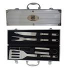 Kit Churrasco Inox c/ 4 Peças Santos F.C. Futebol Licenciado Kit Churrasco Inox c/ 4 Peças Santos F.C. Futebol Licenciado