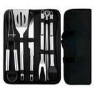 Kit Churrasco Jogo Com Facas Espetos E Garfos