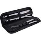 Kit Churrasco Linha Premium 3 Peças Aço Inox Profissional