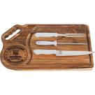 Kit Churrasco Personalizado Desenho Presente Pais Tábua com Utensílios Kit Churrasco Personalizado Desenho Presente Pais Tábua com Utensílios