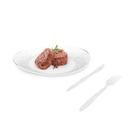 Kit Churrasco Prato e Talher Cristal Prafesta 30 Peças