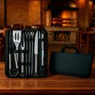 Kit Churrasco Profissional Completo Com Estojo De Luxo