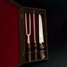 Kit Churrasco SG 3 Peças 9 Polegadas - Aço Inox com Caixa de Madeira