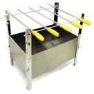 Kit Churrasqueira Inox Desmontável + 5 Espetos
