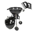 Kit Churrasqueira Parma 22,5 e Garra de Plástico para Churrasco Estrutura Reforçada e Praticidade no Manuseio