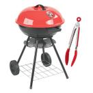 Kit Churrasqueira Roma 17 Vermelho e Pegador para Churrasco Compacta, Resistente e Praticidade no Manuseio Kit Churrasqueira Roma 17 Vermelho e Pegador para Churrasco Compacta, Resistente e Praticidade no Manuseio