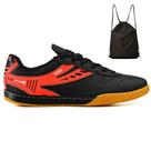 Kit Chuteira Futsal Couro Futebol Quadra Salao + Mochila Adulto