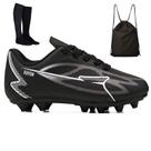 Kit Chuteira Infantil Futebol Meninos Trava Campo Grama Natural + Mochila + Meião