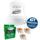 Kit Chuveiro Elétrico Maxi Ducha Ultra 5500W 220v Lorenzetti + Conector De Emenda + Fita Veda Rosca