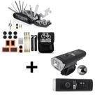 Kit Ciclismo Multi Ferramentas + Farol Lanterna P/ Bicicleta Bike Kit Ciclismo Multi Ferramentas + Farol Lanterna P/ Bicicleta Bike
