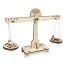 Kit científico Balance Scale feito à mão em madeira para crianças