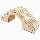 Kit científico Wooden Arch Bridge DIY para crianças com motor feito à mão