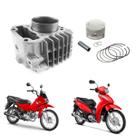 Kit cilindro aneis honda pop 110 biz 110 original metal leve Kit cilindro aneis honda pop 110 biz 110 original metal leve