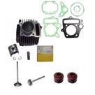Kit cilindro biela valvulas juntas honda biz 100 pop metal leve