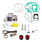 Kit Cilindro Biela Válvulas Metal Leve Cg Titan 150 Fan Bros