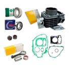 Kit Cilindro Cg 125 Fan 2009 Até 2013 Completo Biela Juntas