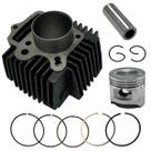 Kit Cilindro Completo Camisa Motor Pistão E Anéis Biz 100 Pop 100