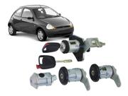 Kit Cilindro Miolo Porta C Chave Ford Ka 1997 1998 1999 2000 2001 Completo