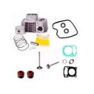 Kit Cilindro Motor pistao aneis Valvulas Titan 150 Fan 150