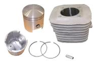 Kit Cilindro Pistão Aneis Bicicleta Moskito 80cc + Gaiola Alta