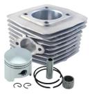 Kit Cilindro Pistão Aneis Bicicleta Motor 80cc Baixa + Junta