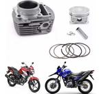 Kit Cilindro Pistão Anel Motor Fazer Factor Xtz Crosser 150