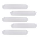 Kit Cinco Bandeja Retangular de Melamina 30,5 x 15 x 2,2 cm WECK