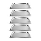 Kit Cinco Cubas Gastronomica Padrão Gn 1/1 20mm Inox Weck