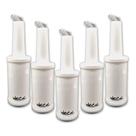Kit Cinco Garrafas Store'n Pour 1 Litro Branca Weck Kit Cinco Garrafas Store'n Pour 1 Litro Branca Weck