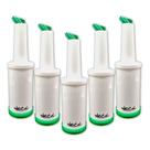 Kit Cinco Garrafas Store'n Pour 1 Litro Verde Weck