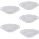 Kit Cinco Saladeira Redonda de Melamina c/ alça ø 25 x 5,6 cm WECK