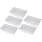 Kit Cinco Travessas de Melamina Gourmet 25 x 15 x 7cm WECK