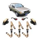 Kit Cinto Bege Gol Quadrado Voyage Abdominal 3 Pontos Haste