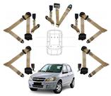 Kit cinto de segurança COMPLETO para CHEVROLET CORSA + fechos