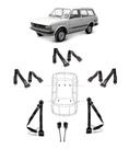 Kit cinto de segurança COMPLETO para FIAT PANORAMA + fechos