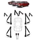 Kit cinto de segurança COMPLETO para FORD BELINA + fechos