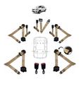 Kit cinto de segurança COMPLETO RETRÁTIL para FIAT SIENA + fechos