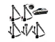Kit cinto de segurança COMPLETO RETRÁTIL para FIAT TEMPRA + fechos
