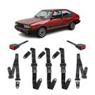 Kit Cinto De Segurança Estático Preto Passat 3 Pontos Haste Kit Cinto De Segurança Estático Preto Passat 3 Pontos Haste