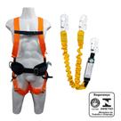 Kit Cinto de Segurança Paraquedista com Talabarte Duplo Y ABS.