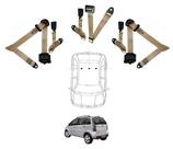 Kit cinto de segurança traseiro de 3 pontos FIat Idea + Fechos
