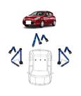 Kit cinto de segurança traseiro de 3 pontos Renault Clio + fechos