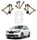 Kit cinto de segurança traseiro de 3 pontos Renault Sandero + fecho