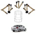 Kit cinto de segurança traseiro de 3 pontos Renault Symbol+ fechos