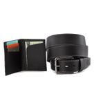 Kit Cinto Em Couro Legitimo + Porta Cartão Masculino De Couro Kit Cinto Em Couro Legitimo + Porta Cartão Masculino De Couro