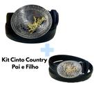 Kit Cinto Fivela Country Pai e Filho