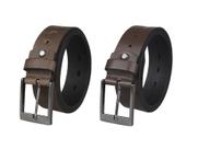 Kit Cinto Masculino Social Largo Casual Couro Legitimo Premium
