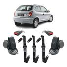 Kit Cinto Preto Celta 2 Portas Abdominal 3 Pontos Haste