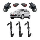 Kit Cinto Preto Fiesta 3 Pontos Ld Le Abdominal Hastes Ld Le